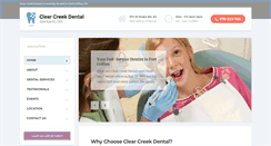 Desktop Screenshot of clearcreekdental.com
